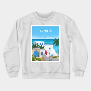 Tunisia, Sidi Bou Said Crewneck Sweatshirt